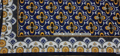 Kanga Collection Fabric - &quot;Kazi ya Mungu Haina Makosa​&quot;