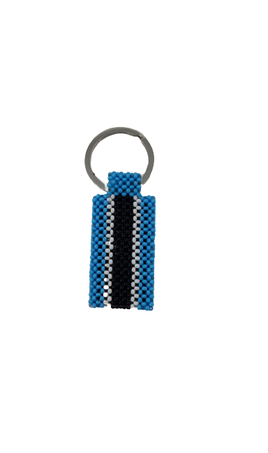 Hand Beaded Keyring- Botswana