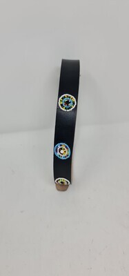 Dog Collar - Leather and Beads