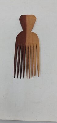 Hand curved Afro Wooden Comb