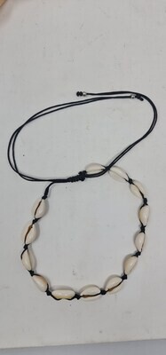 Adjustable Cowrie Shell Necklace/Headress
