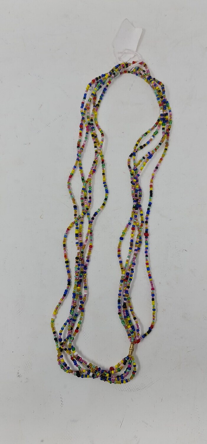 5 in 1 Handbeaded African Waist Beads - Measurements:  23.5 / 60cm