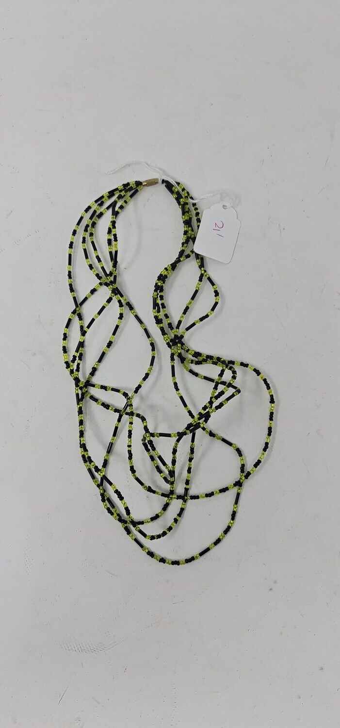4 in 1 Handbeaded African Waist Beads - Measurements:  21.5&quot; / 55cm