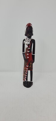 Wooden Hand Carved Masai Male Warrior