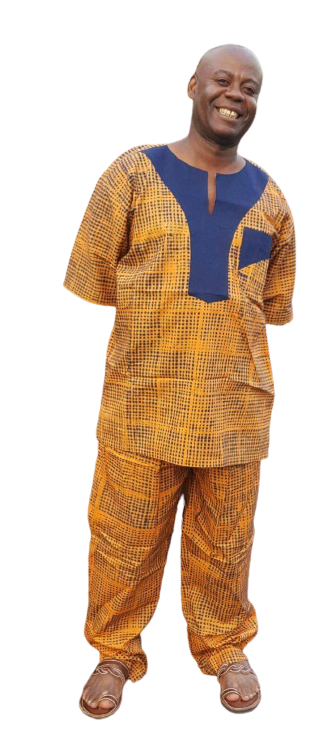 Unique Kitenge Print African Mens Outfit - 2XL