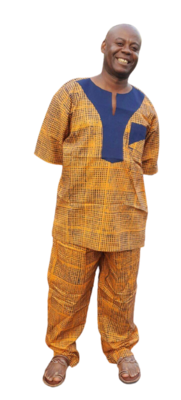 Unique Kitenge Print African Mens Outfit - 2XL