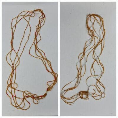 5 in 1 Handbeaded African Waist Beads - Measurements:  51&quot; / 130cm