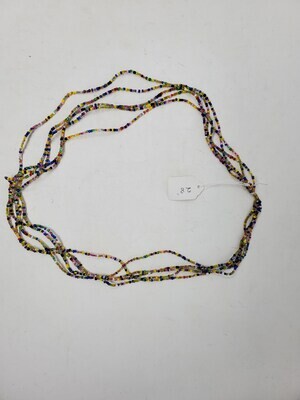 5 in 1 Handbeaded African Waist Beads - Size 28" / 71.1cm