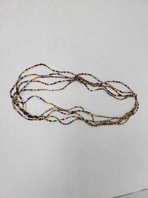 5 in 1 Handbeaded African Waist Beads - Measurements:  25&quot; / 63.5cm