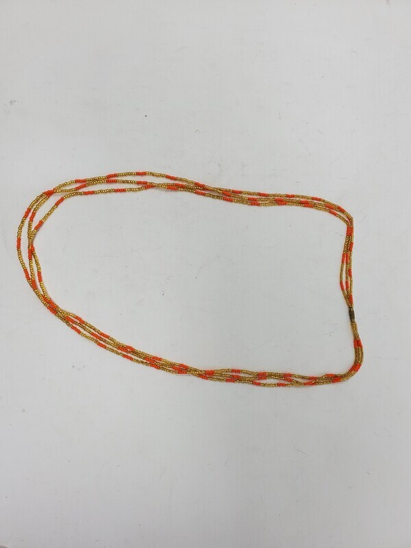 3 in 1 Handbeaded African Waist Beads - Measurements: 28&quot; / 71.1cm