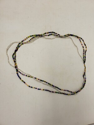 3 in 1 Handbeaded African Waist Beads - Measurements: 30&quot; / 76.2cm