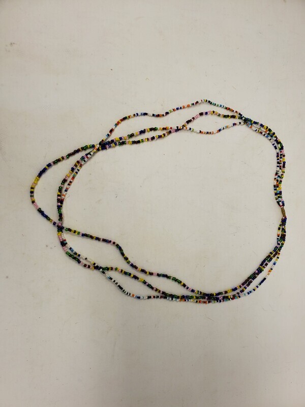 3 in 1 Handbeaded African Waist Beads - Measurements: 30&quot; / 76.2cm