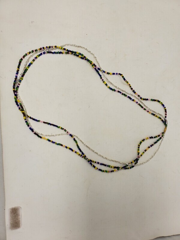 3 in 1 Handbeaded African Waist Beads - Measurements: 30&quot; / 76.2cm