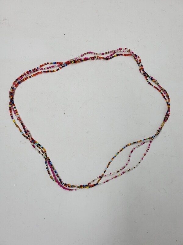 3 in 1 Handbeaded African Waist Beads - Measurements: 30&quot; / 76.2cm