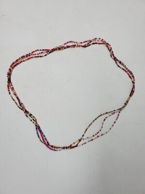 3 in 1 Handbeaded African Waist Beads - Measurements: 30&quot; / 76.2cm