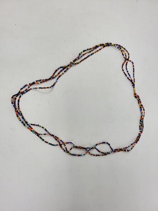 3 in 1 Handbeaded African Waist Beads - Measurements: 32&quot; / 81.3cm