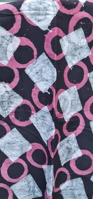 African Batiki Fabric - Pink Mix