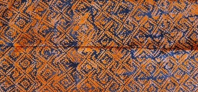 African Batiki Fabric - Orange Mix