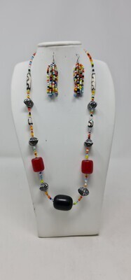 Ethnic Necklace with Matching Earrings