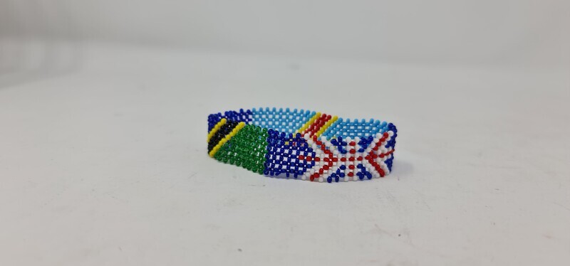 Adjustable Hand Beaded Bracelets - Tri-National