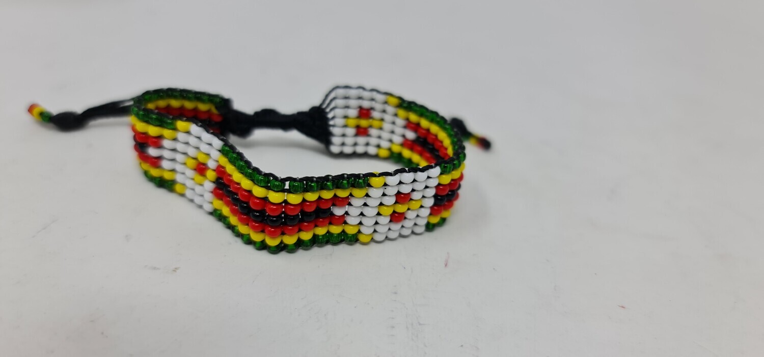 Adjustable Hand Beaded Bracelets - Zimbabwe