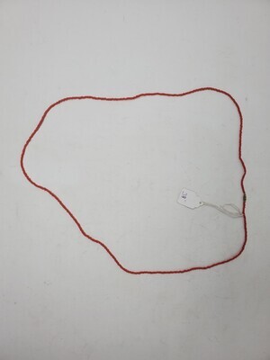 Handbeaded African Waist Beads - Size 38&quot; / 96.5cm - Red masai