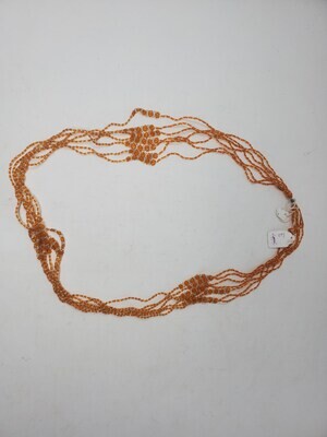 7 in 1 Handbeaded African Waist Beads - Measurements:  40&quot;/ 101.6cm