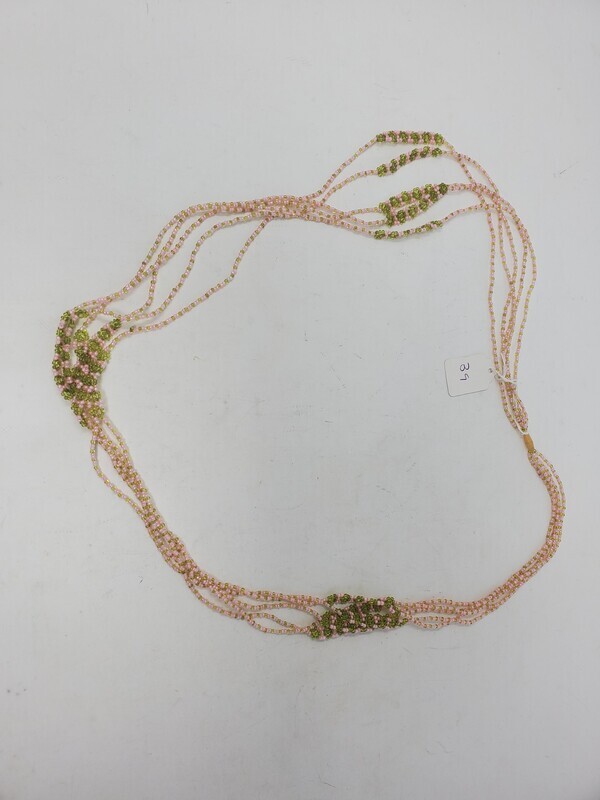 3 in 1 Handbeaded African Waist Beads - Measurements: 39&quot;/ 100cm