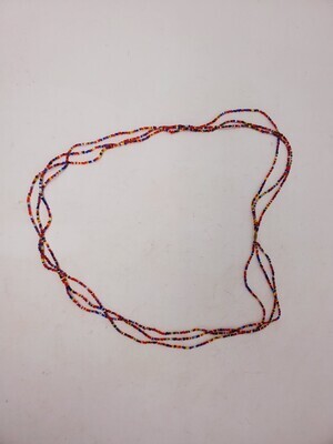 3 in 1 Handbeaded African Waist Beads - Measurements: 39&quot;/ 100cm
