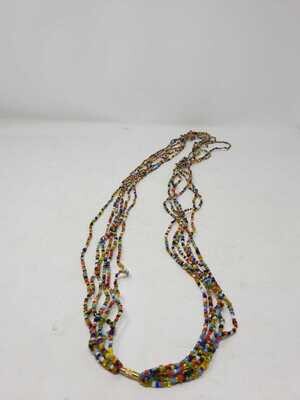 7 in 1 Handbeaded African Waist Beads - Measurements:  45&quot;/ 114.3cm