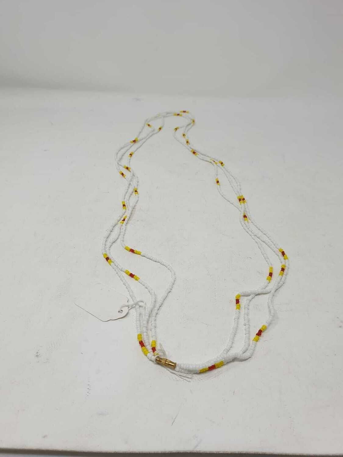 3 in 1 Handbeaded African Waist Beads - Measurements: 41&quot;/ 104.1cm