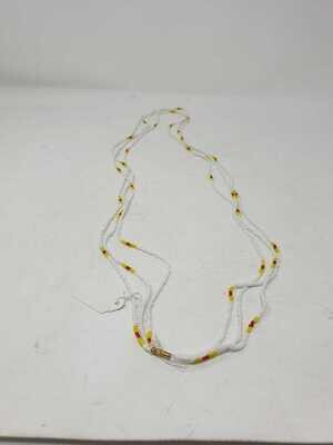 3 in 1 Handbeaded African Waist Beads - Measurements: 41&quot;/ 104.1cm
