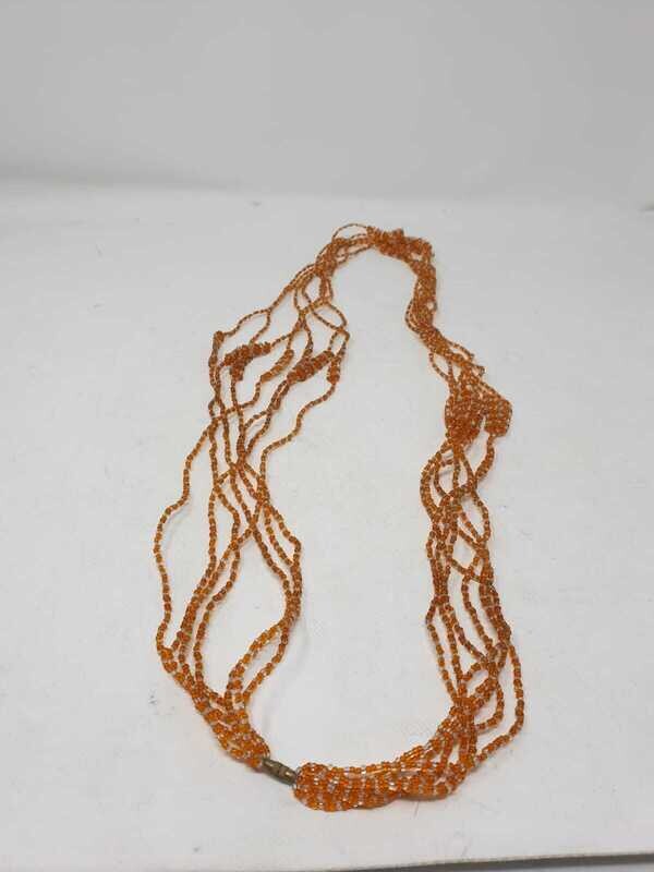 7 in 1 Handbeaded African Waist Beads - Measurements:  41&quot;/ 104.1cm