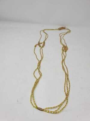 3 in 1 Handbeaded African Waist Beads - Measurements:  47&quot;/ 119.4cm