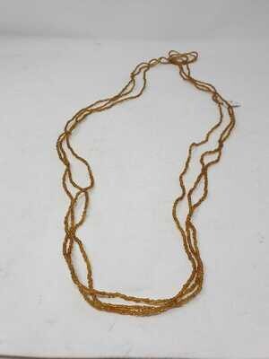 3 in 1 Handbeaded African Waist Beads - Measurements: 47&quot;/ 119.4cm