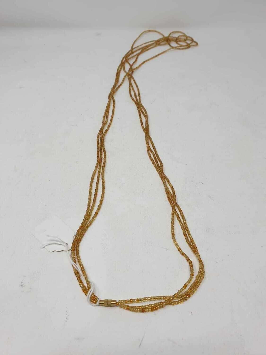 3 in 1 Handbeaded African Waist Beads - Measurements:  50&quot;/ 127cm