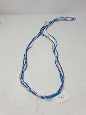3 in 1 Handbeaded African Waist Beads - Measurements:  50&quot;/ 127cm