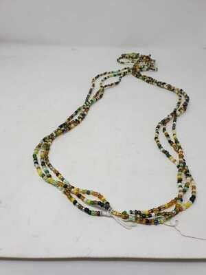 3 in 1 Handbeaded African Waist Beads - Measurements:  51&quot;/ 129.5cm
