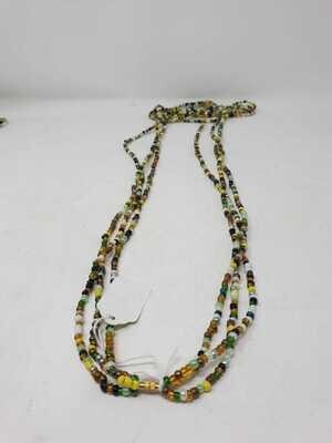3 in 1 Handbeaded African Waist Beads - Measurements:  57&quot;/ 144.8cm