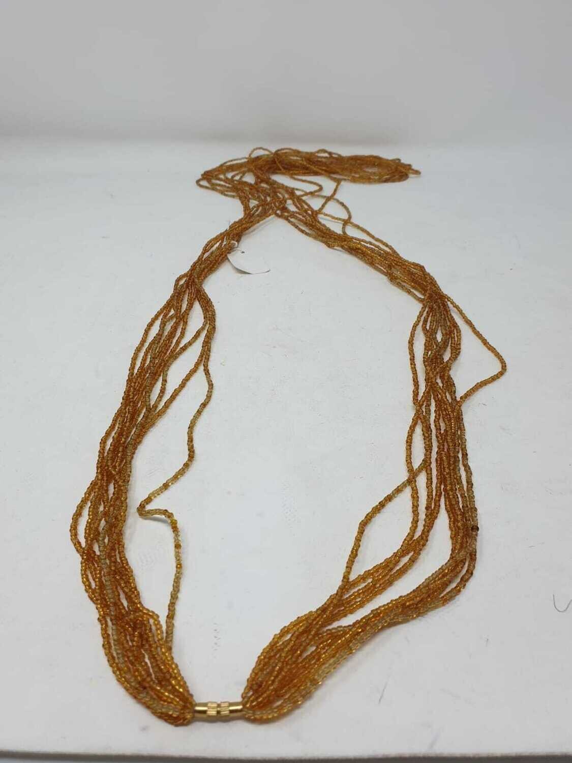 9 in 1 Handbeaded African Waist Beads - Size 59"/ 150cm