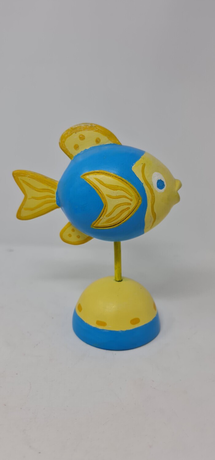 Hand-Painted Soapstone Paperweight - Fish