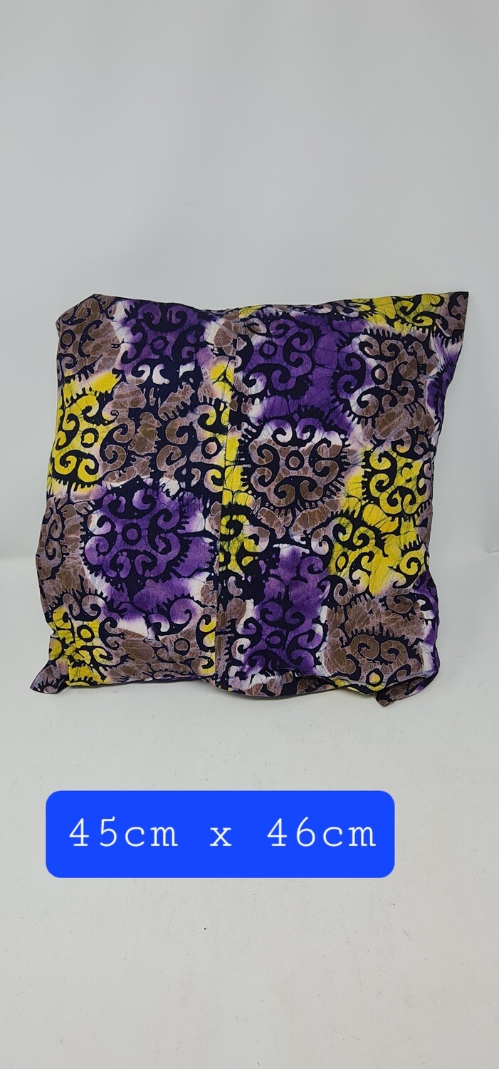 Cushion Covers - Batiki Tie and Dye Design - Size 51 x 52 cm