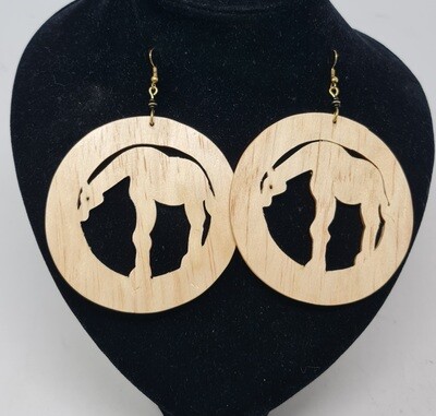 Twiga Styled Wooden Earrings