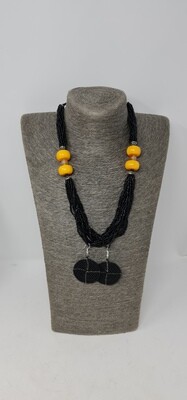 Beaded Necklace and Earrings Set