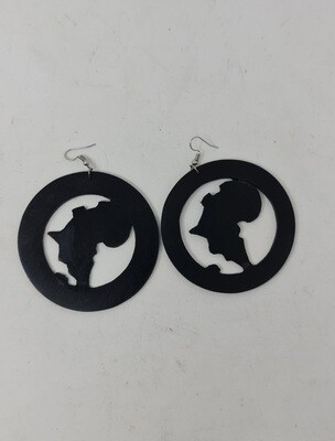Hand Made Mama Africa 7cm Earrings
