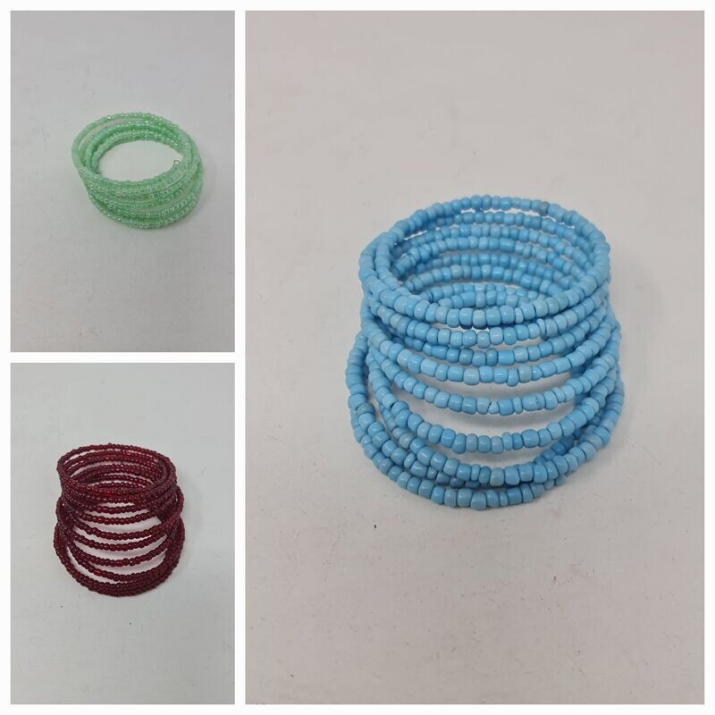 Hand Beaded Spiral Bracelet - 6cm