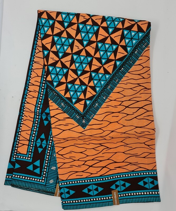 AFRICAN PRINT FABRIC -  Lila