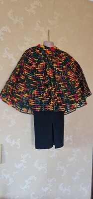 Kitenge Shawl Statement Necklace - 60cm