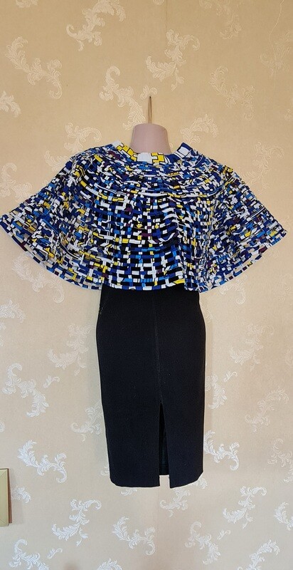Kitenge Shawl Statement Necklace - 39cm