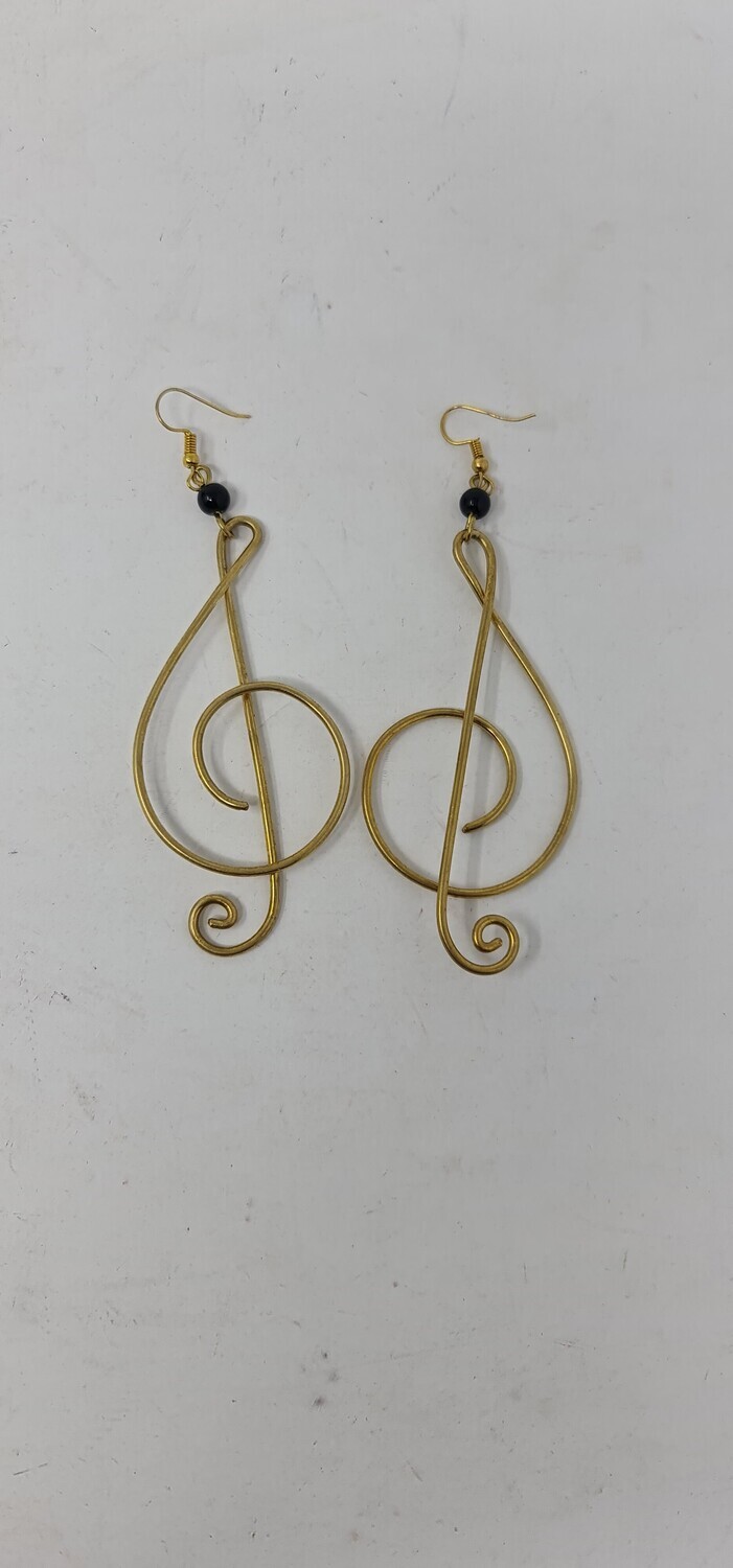 Elegant Brass Earrings